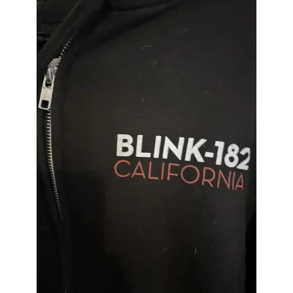 SOLD DO NOT BUY Blink-182 California Black Zip-Up Tour Hoodie Small - Picture 3 of 5